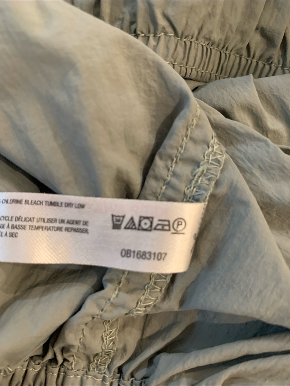 Daily Practice Anthropologie Parachute Baggy Cargo Pants Light Green Small - Picture 8 of 8